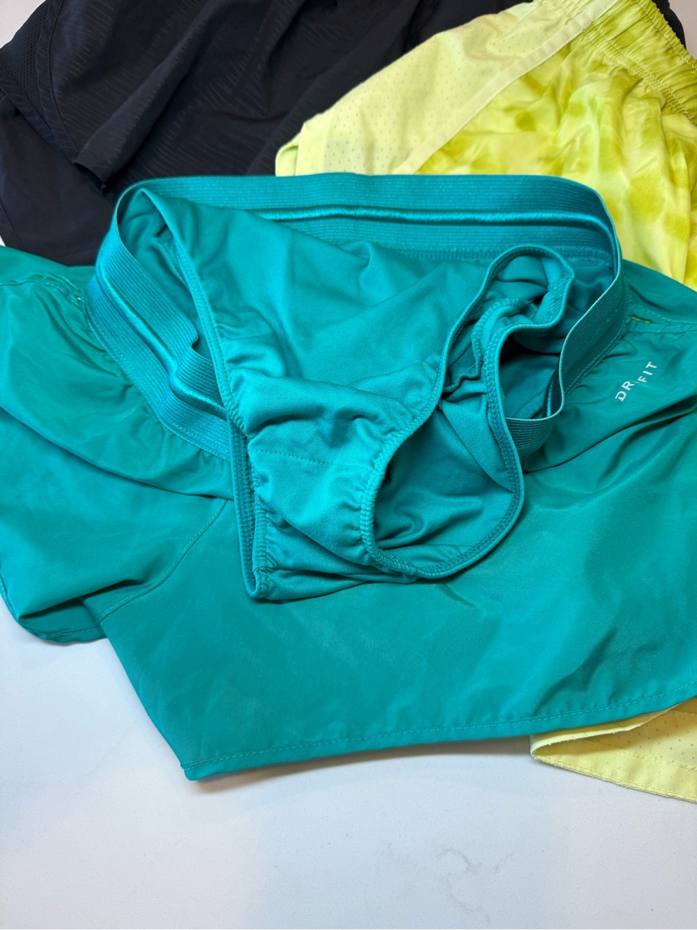 *Bundle of 3* Nike Women's Running Shorts - Black, Teal, Neon Yellow | Sz Small - Picture 10 of 16